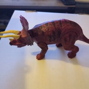 Triceratops Mighty Megasaur Dinosaur Electronic Roaring Light Up Eyes - TESTED